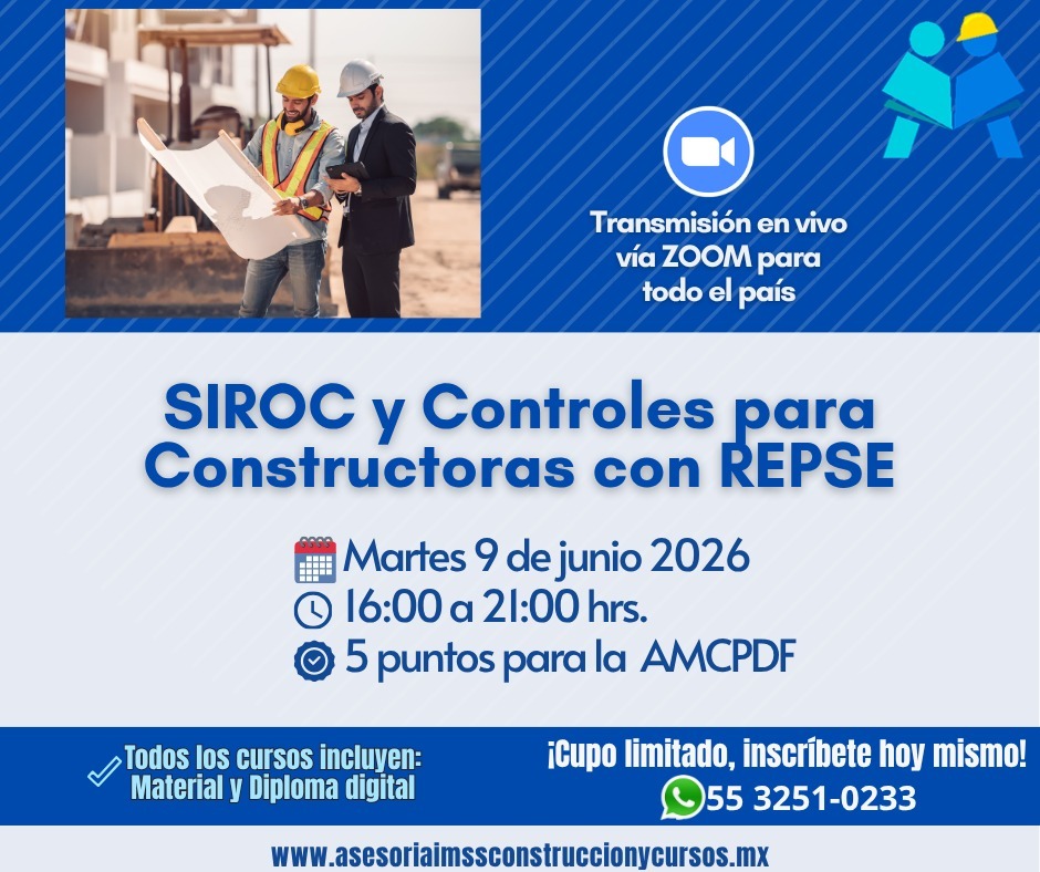 Curso SIROC y Controles para Constructoras con REPSE